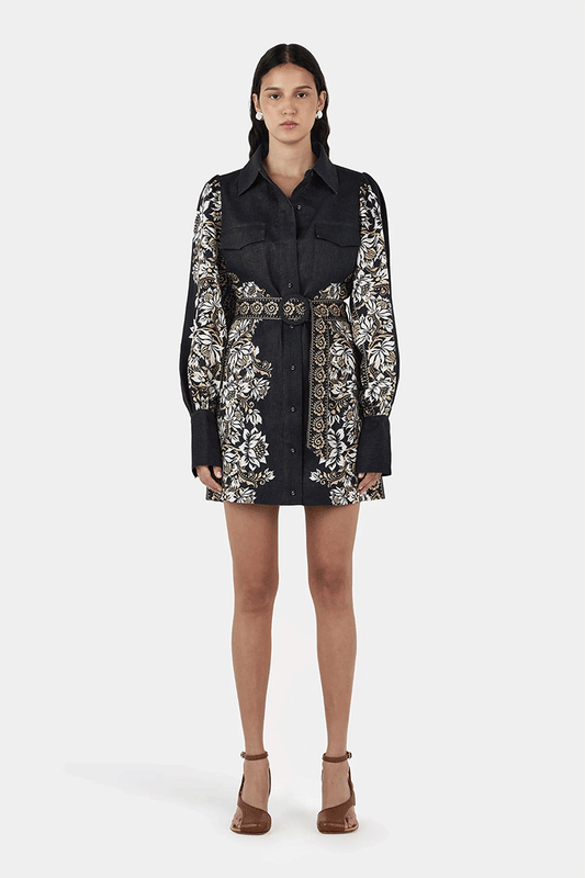 Constance Linen Mini Dress