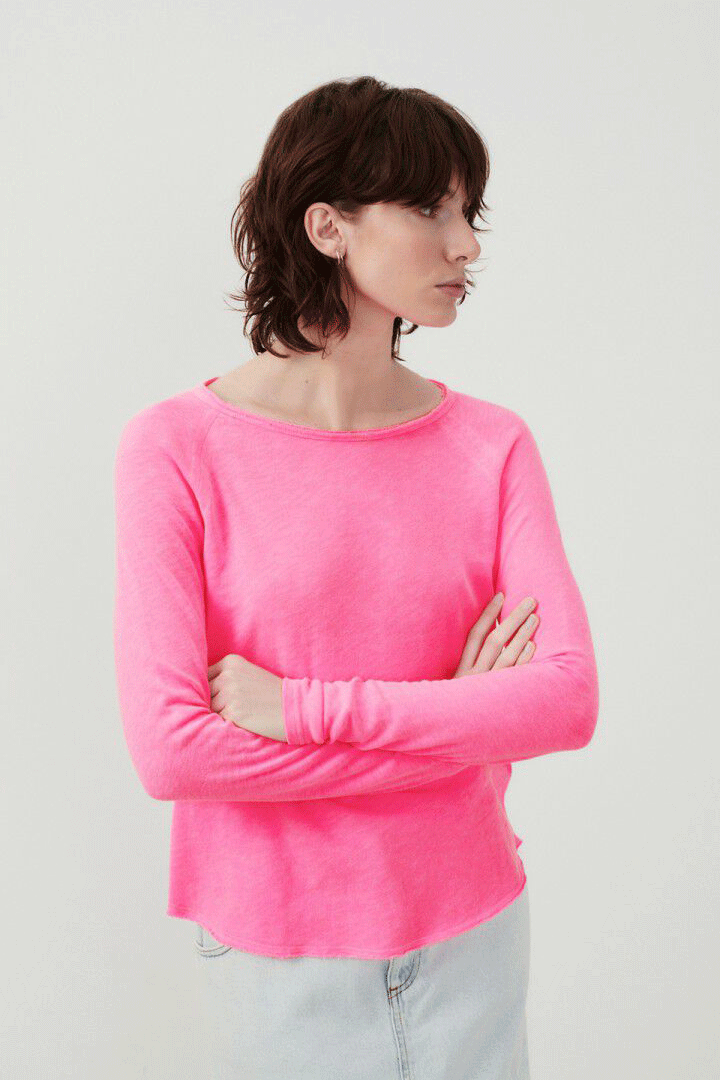 Women's T-Shirt Sonoma - Fluorescent Acid Pink