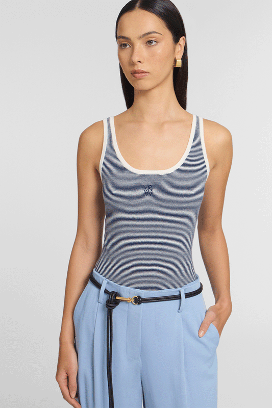 Chronicle Tank French Navy Stripe