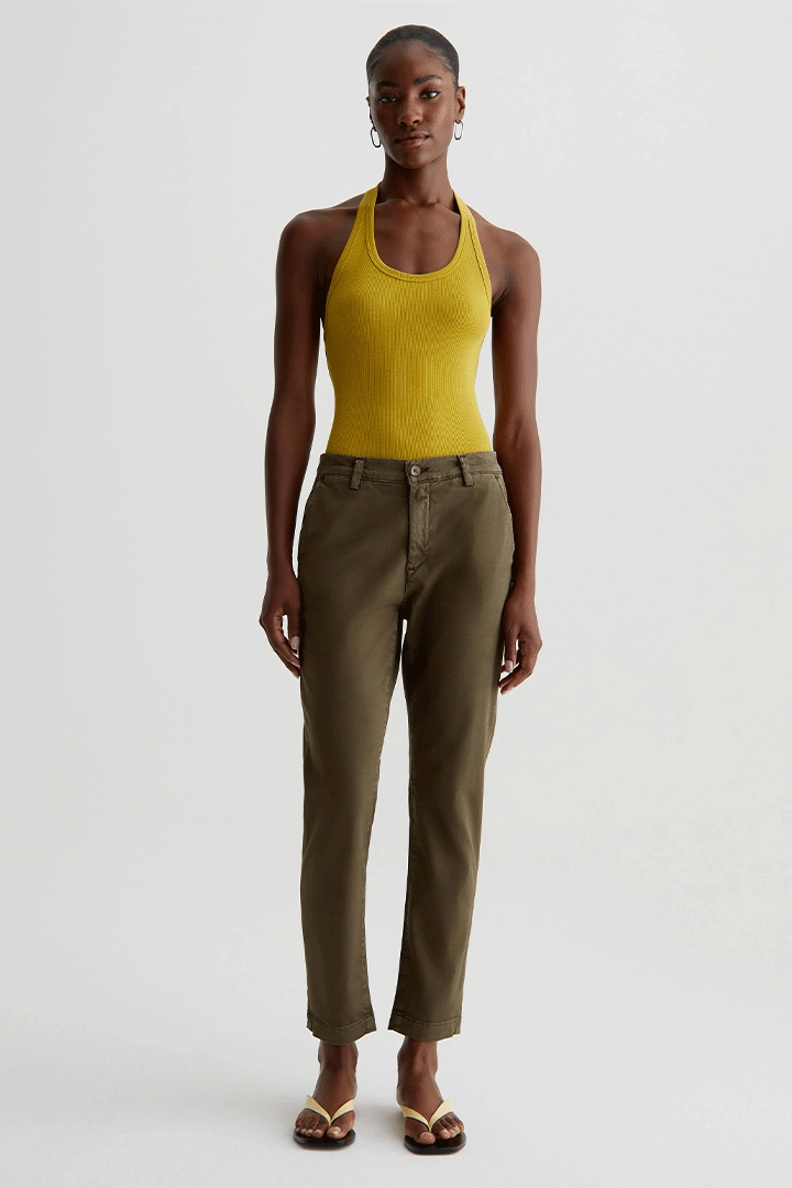 Caden Tailored Trouser - Sulfur Shady Moss