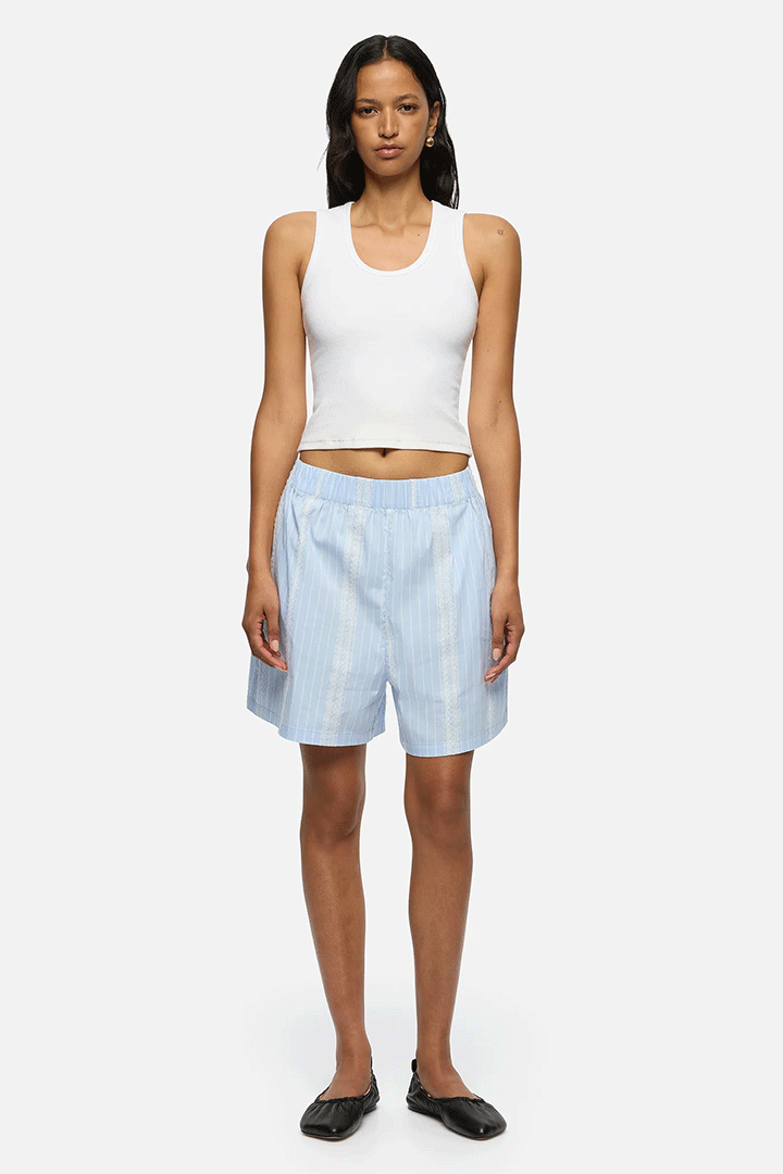 Bronte Lace Shorts Blue
