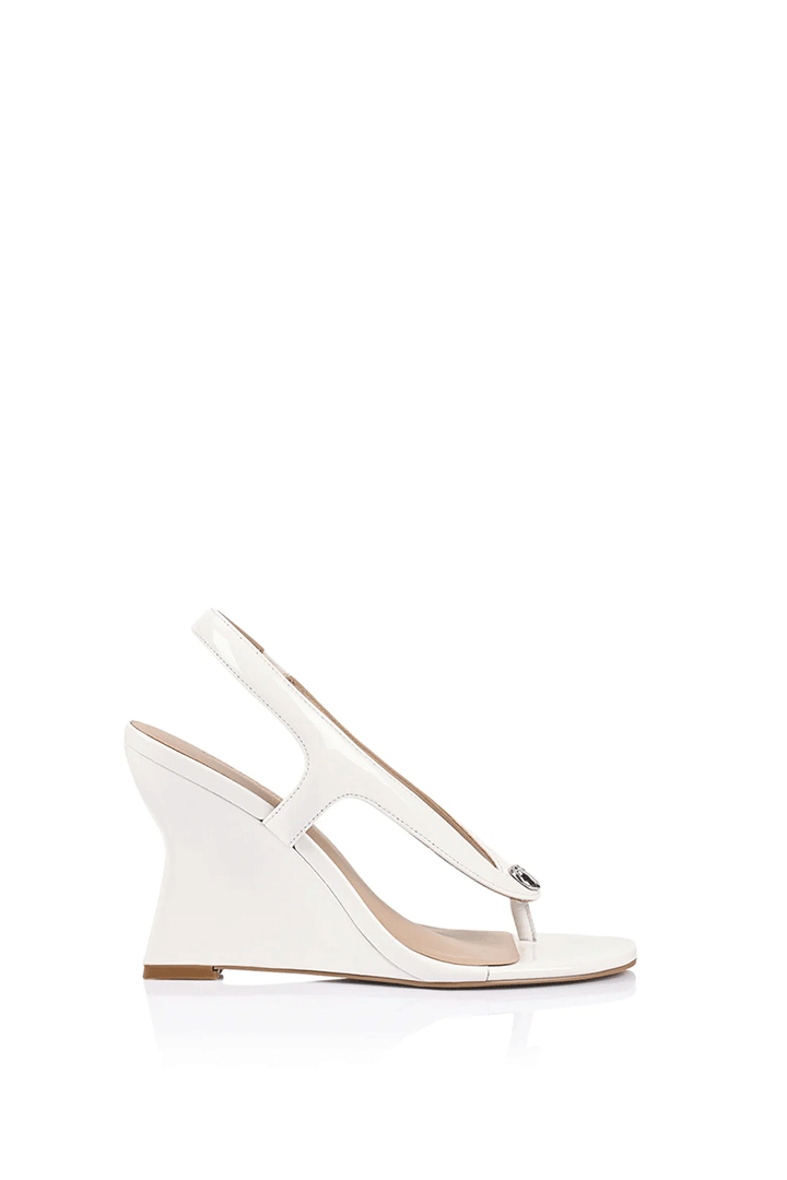 Martine Slingback Wedge White