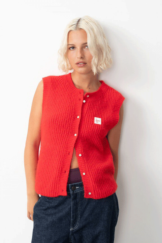 Women's Cardigan East - Chilli Melange