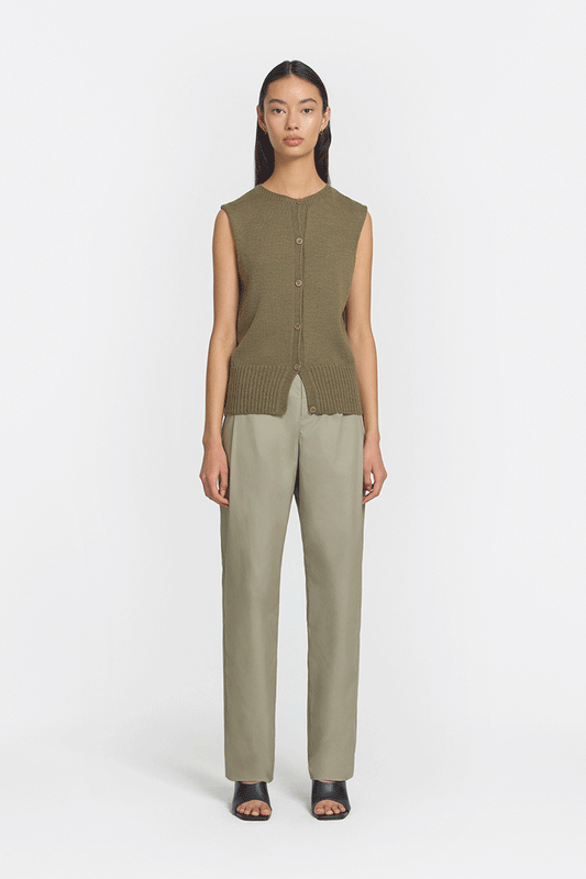 Julian Vest - Khaki Marle