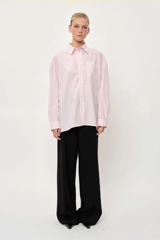 Lex Shirt - Pink Pinstripe