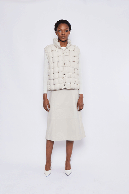 Woven Vest Ivory