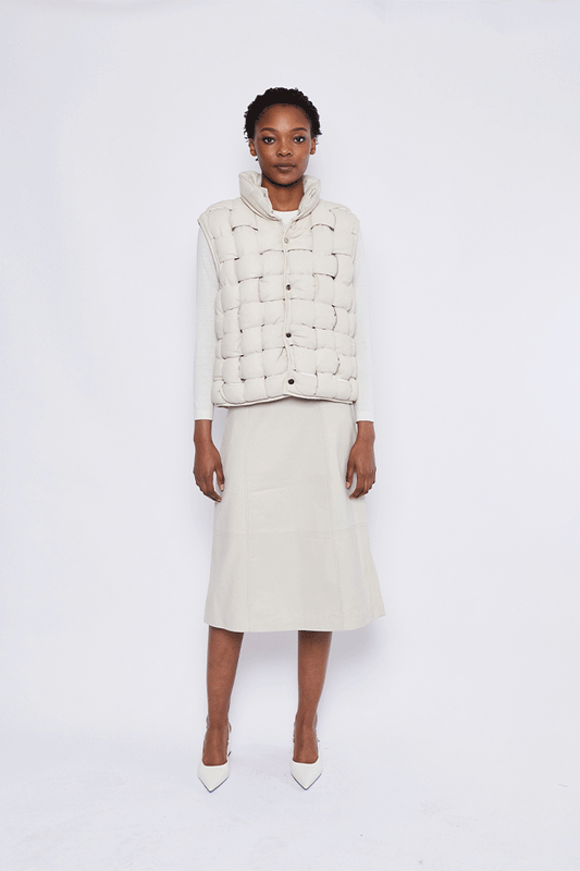 Woven Vest Ivory