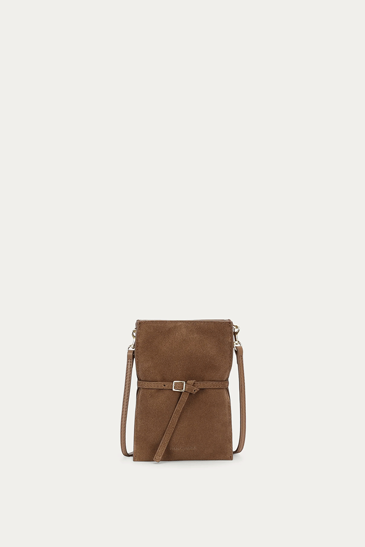 Penny Phone Pouch Hazel Suede