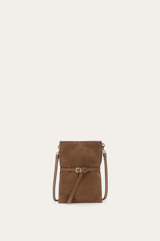 Penny Phone Pouch Hazel Suede