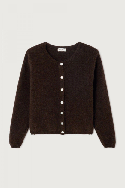 Womens Cardigan Vitow Coffee Melange