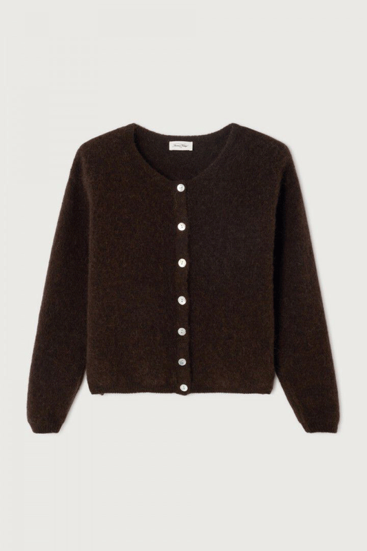 Womens Cardigan Vitow Coffee Melange