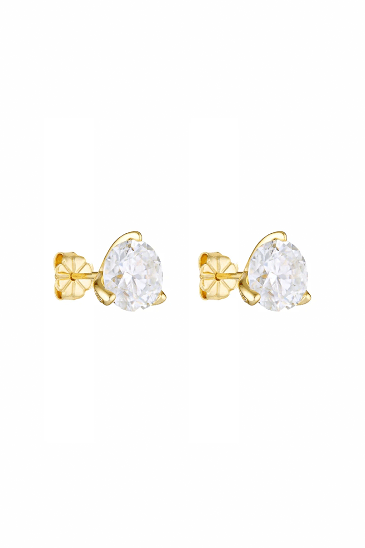 Round Studs 2CT Gold