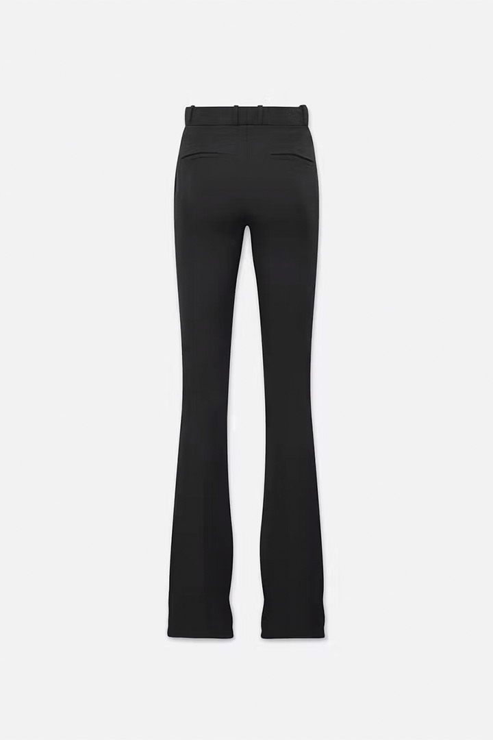 The Slim Stacked Trouser - Black