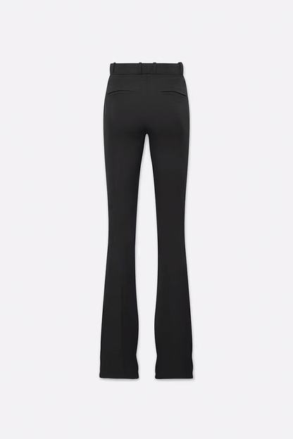 The Slim Stacked Trouser - Black