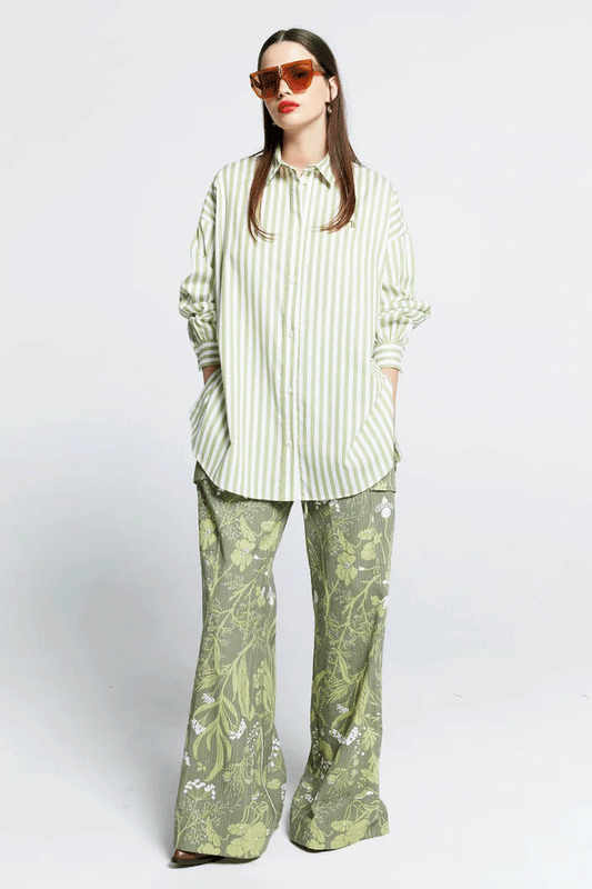 Oversized Walker Shirt - Apple Stripe