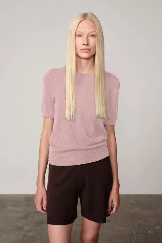 Thora Knit T-Shirt Soft Pink