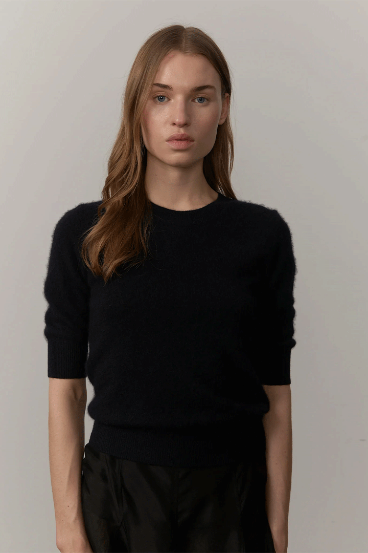 Therese Knit Blouse Black