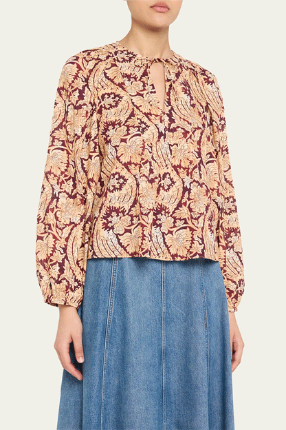Brea Long Sleeve Blouse Amaranthus