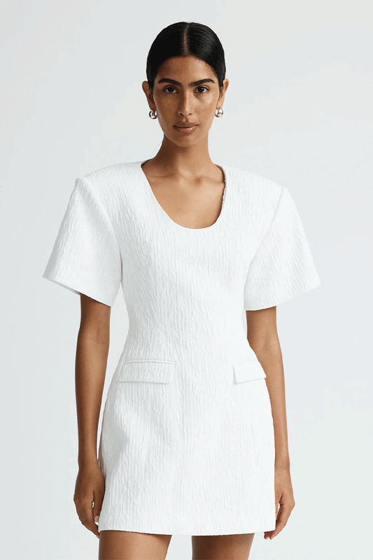 Hayden dress - White Crinkle