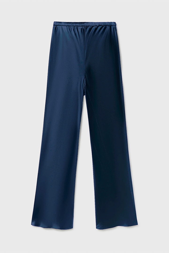 Bias Cut Pants Midnight