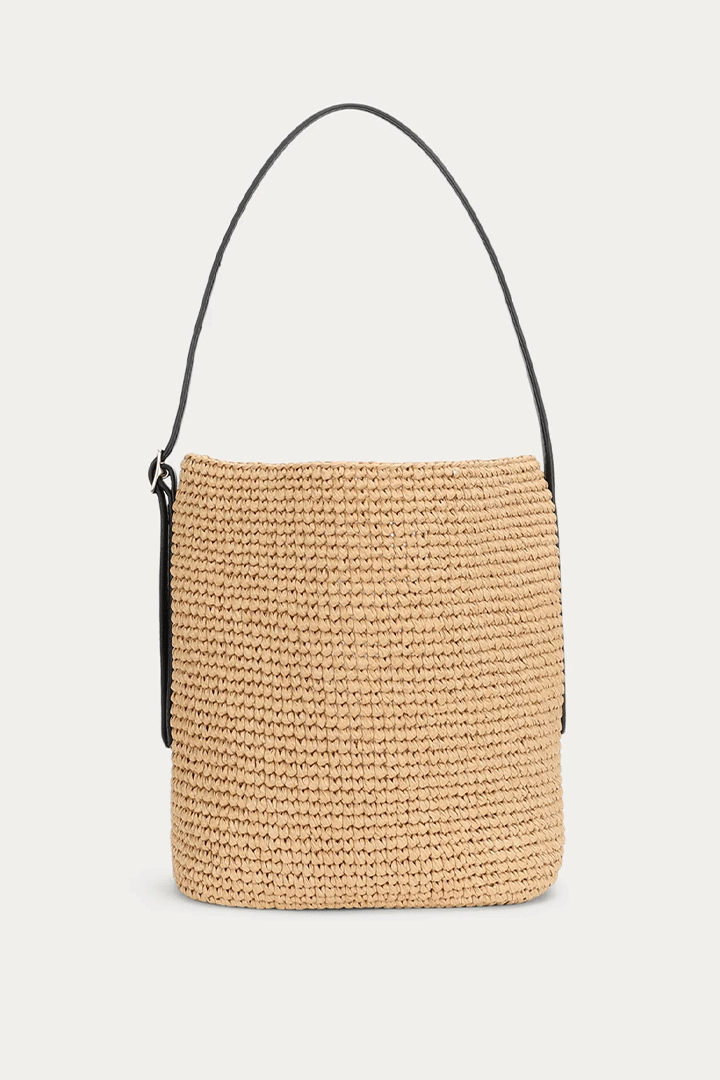 Rush Tote Natural Raffia/Black