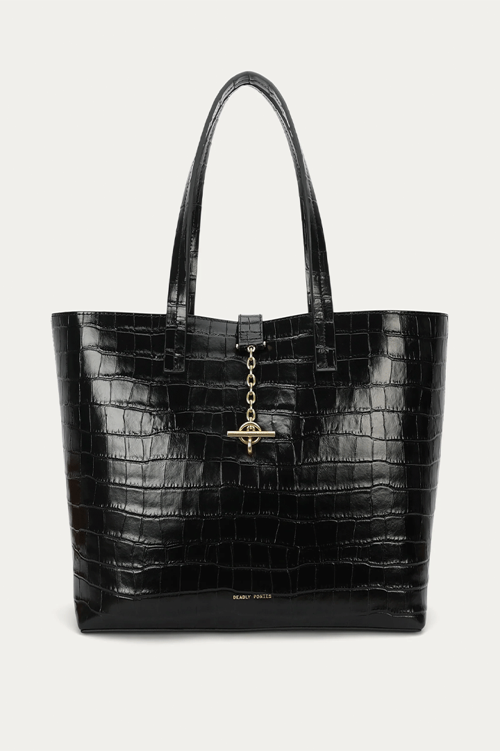 Mr Porter Tote Black Croc