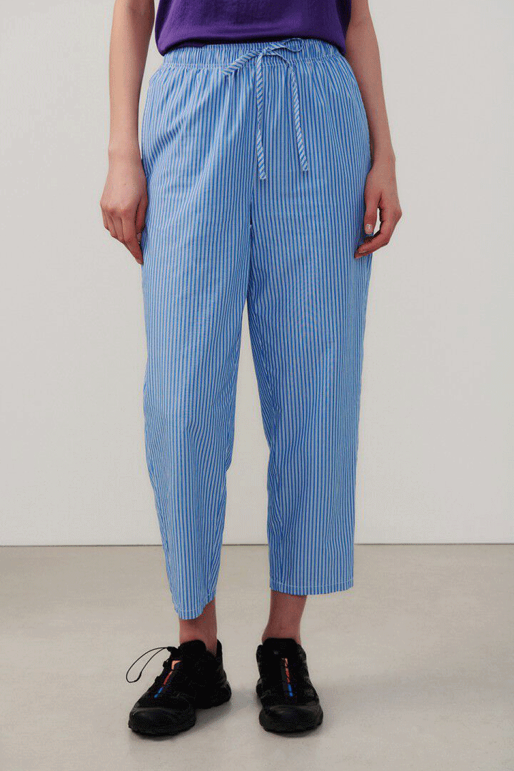 Women's Trousers Zatybay - Aqua Stripes