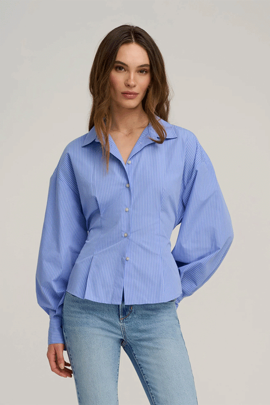 The Back Story Shirt Blue/White Stripe