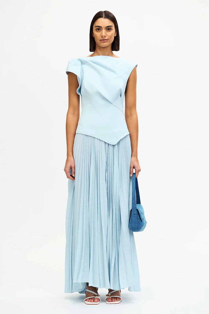 Cornmore Midi Dress - Powder