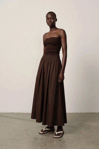 Ofelia Skirt Coffee Brown
