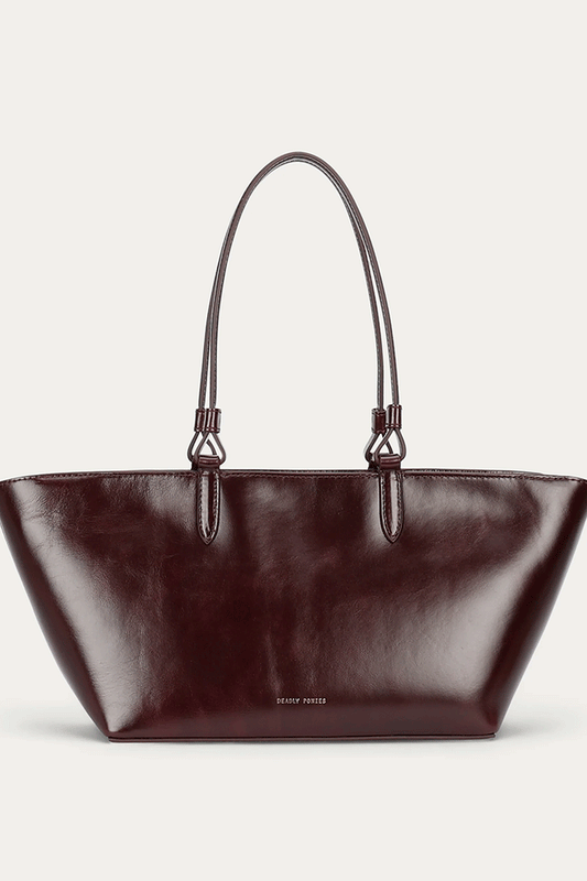 Medium Bandit Tote Dark Cherry Gloss