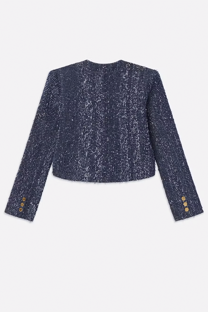 Denim Boucle Jacket