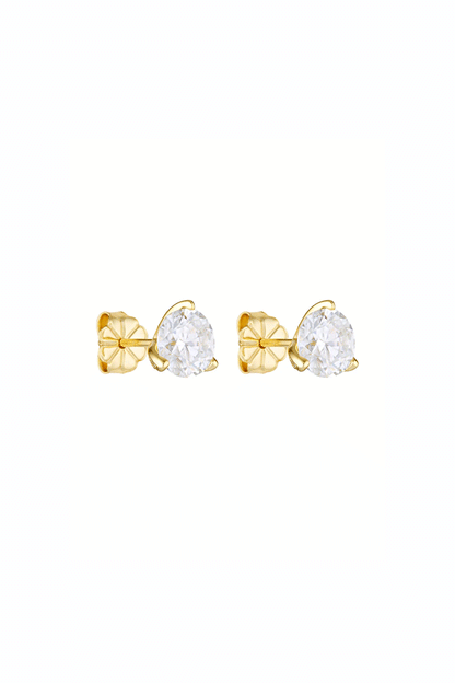 Round Studs 1CT Gold
