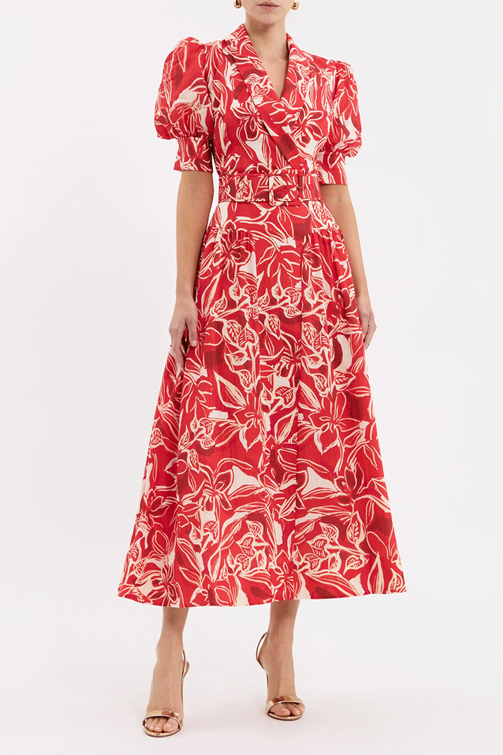 Alloure Midi Dress