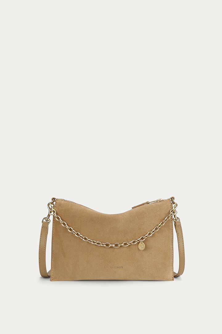 Siamese Bag Oat Suede