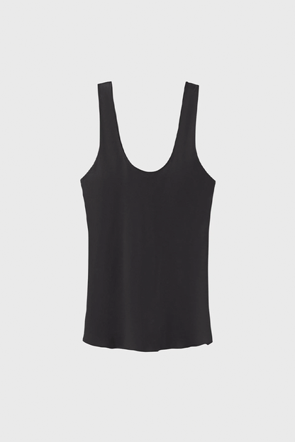 Scoop Neck Tank Black