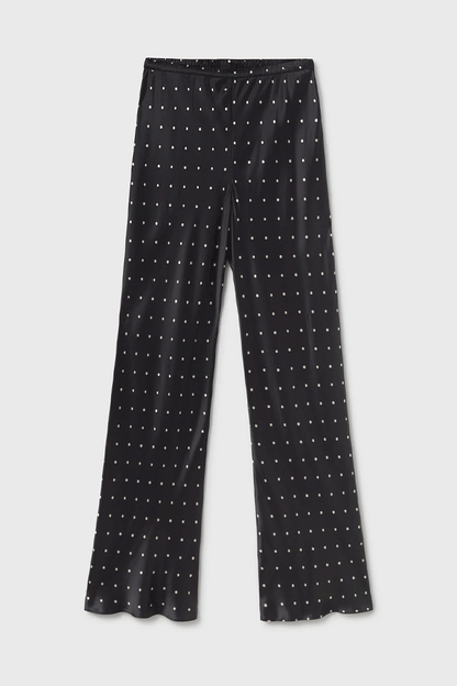 Bias Cut Pants Small Polka Dot