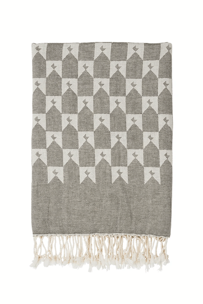 Monogram Turkish Towel - Olive