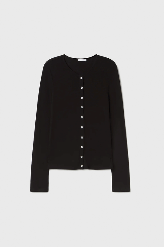 Merino Cardigan Black