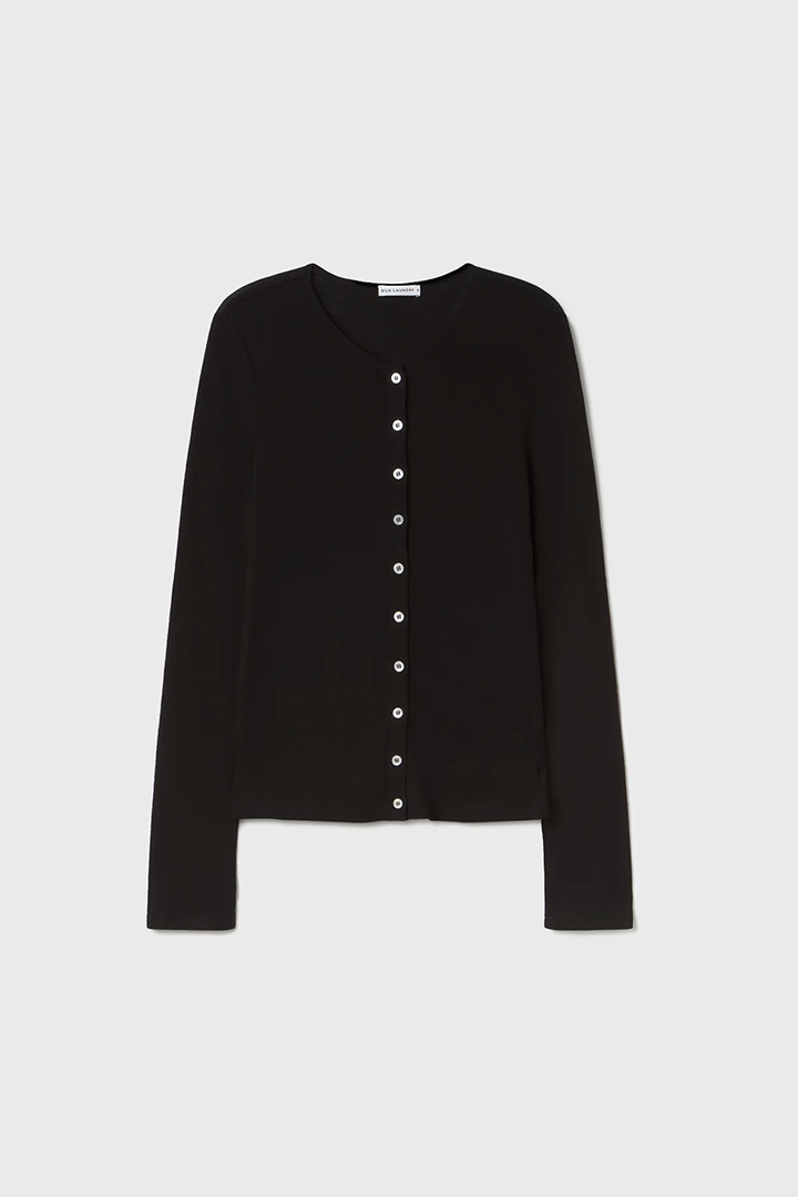 Merino Cardigan Black