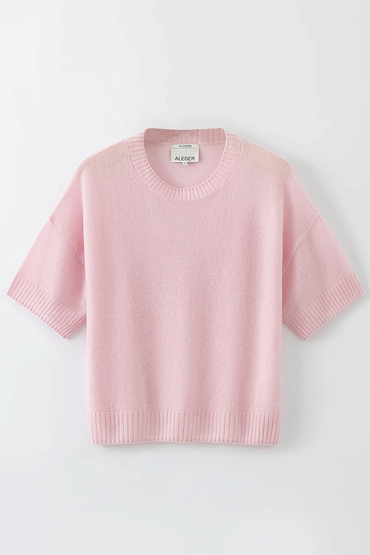273 Cashmere Featherweight Top Pink