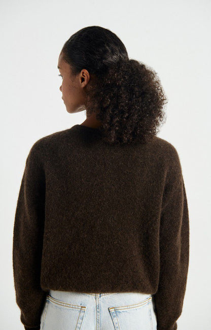 Womens Cardigan Vitow Coffee Melange