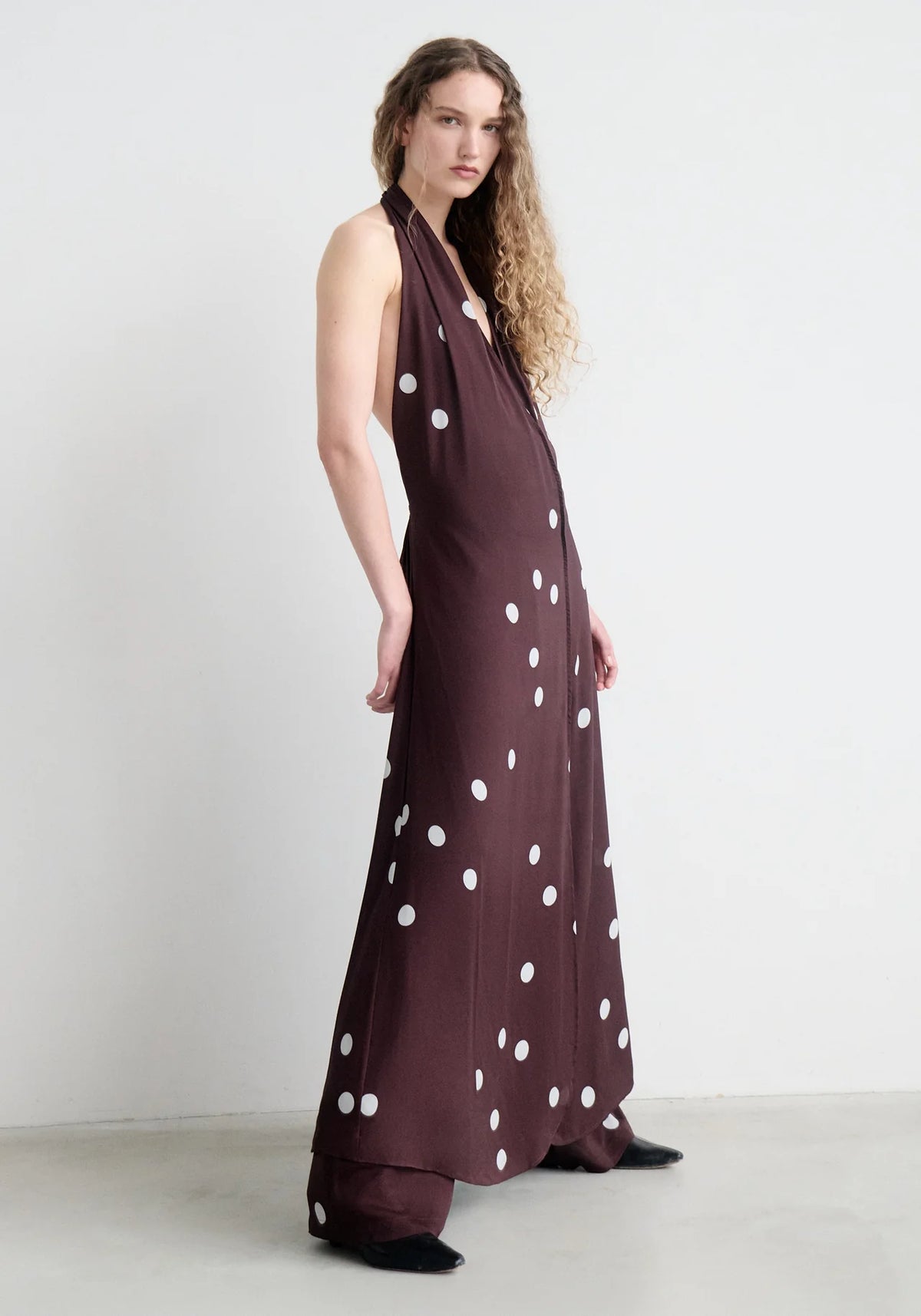 Awakening Dress Mahogany Spot