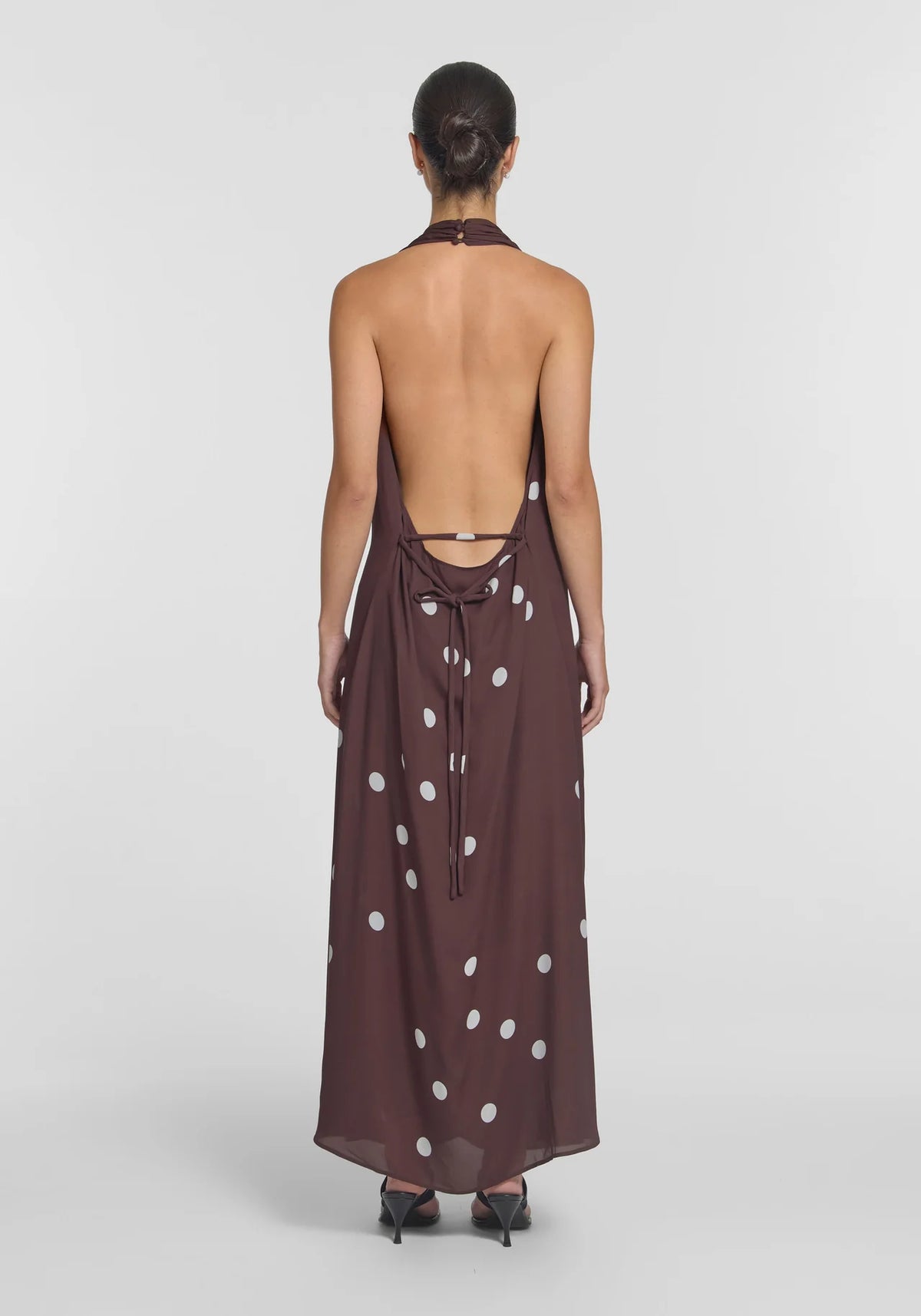 Awakening Dress Mahogany Spot