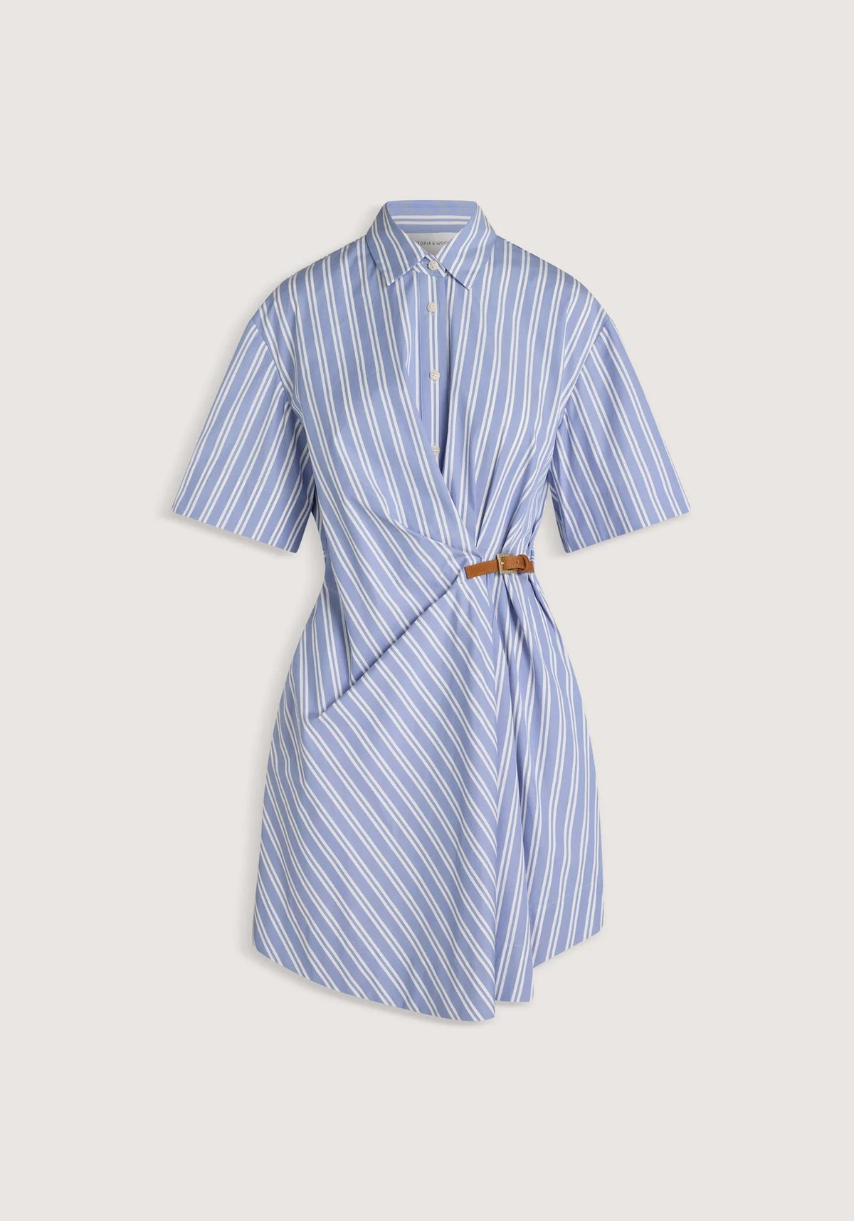 Peaches Dress Mist Stripe