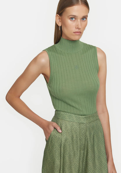 Justice Sleeveless Top Olive Green