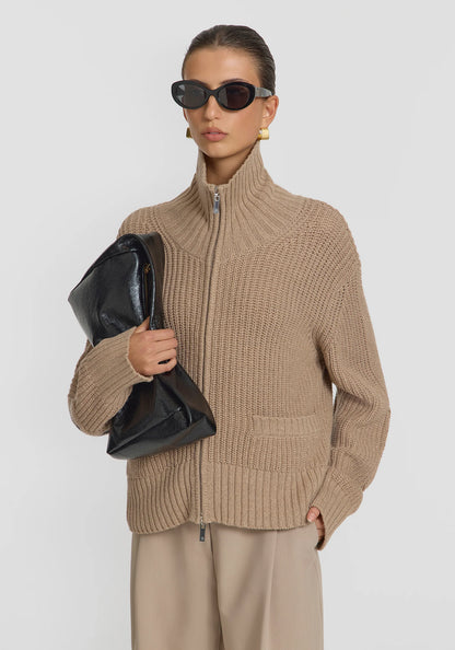 Babylon Cardigan -Camel