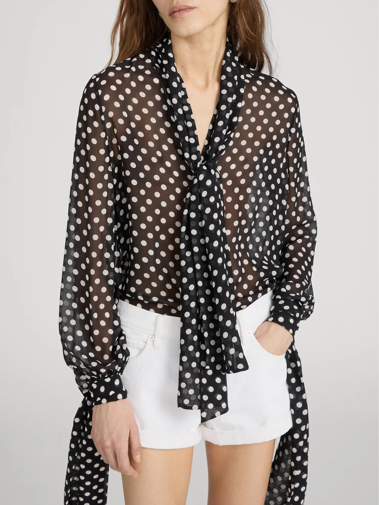 Nouvelle Polka Dot Blouse