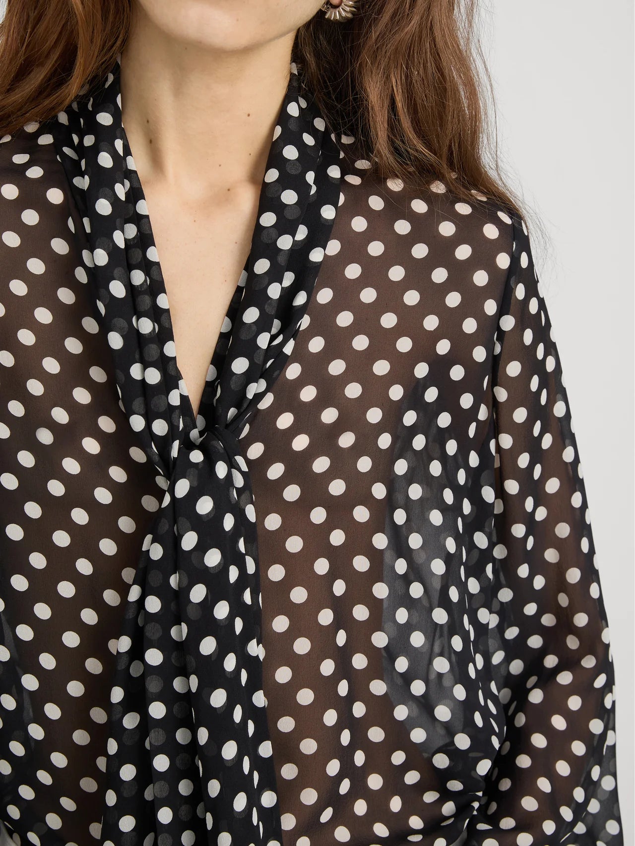 Nouvelle Polka Dot Blouse