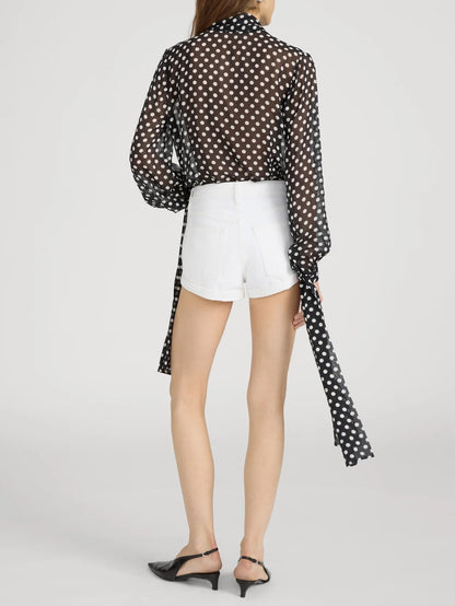 Nouvelle Polka Dot Blouse
